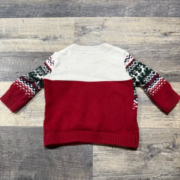 Carter's Chrismas/Holiday Sweater Red & Green 6-12 Months - Picture 4 of 4